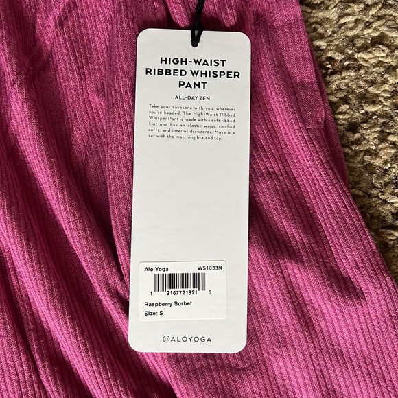 High Waist Ribbed Whisper Pants - Picture 6 of 9